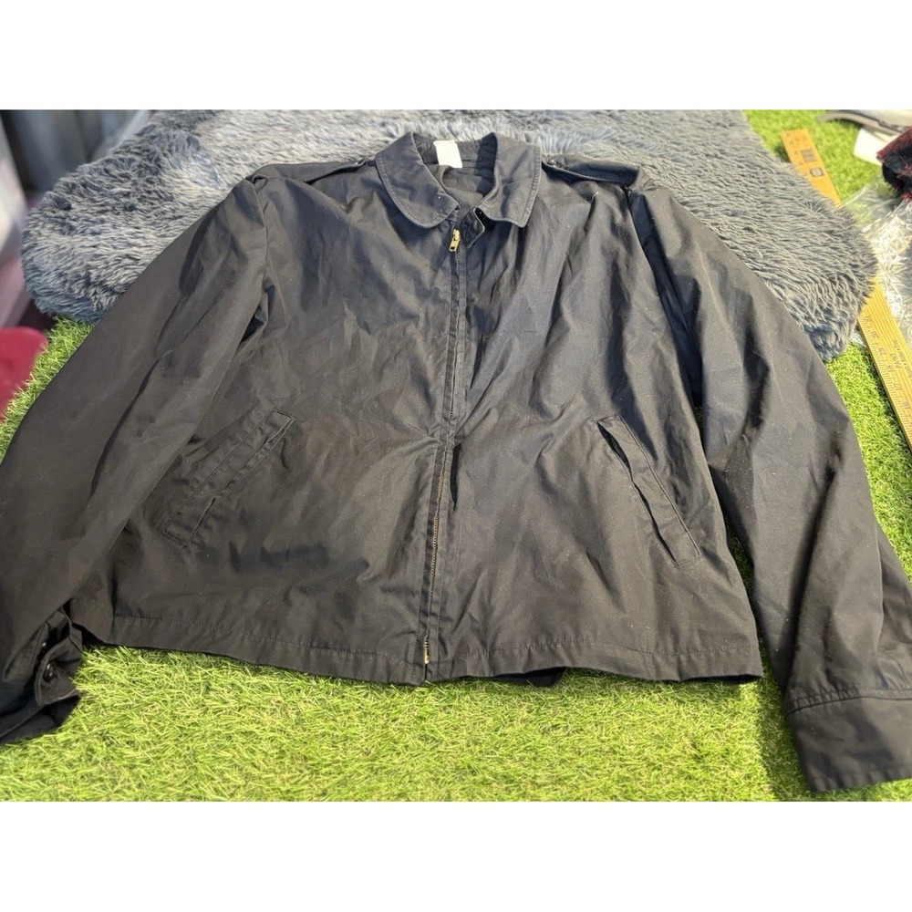 Vintage US Navy Windbreaker Jacket Mens L/ XL Patriot Talon Zip 90s Military
